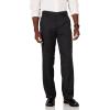 imageAmazon Essentials Mens ClassicFit ExpandableWaist FlatFront Dress PantBlack