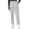 imageAmazon Essentials Mens ClassicFit ExpandableWaist FlatFront Dress PantLight Grey