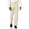 imageAmazon Essentials Mens ClassicFit ExpandableWaist FlatFront Dress PantStone