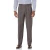 imageAmazon Essentials Mens ClassicFit ExpandableWaist Pleated Dress PantDark Grey