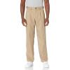 imageAmazon Essentials Mens ClassicFit ExpandableWaist Pleated Dress PantKhaki Brown