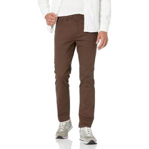 imageAmazon Essentials Mens Chino SlimFit Pants with 5Pockets Comfort Stretch Previously GoodThreadsBrown