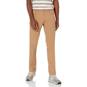 imageAmazon Essentials Mens Chino SlimFit Pants with 5Pockets Comfort Stretch Previously GoodThreadsLight Khaki Brown