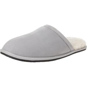 imageAmazon Essentials Mens Cozy SlipperGrey Microsuede