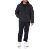 imageAmazon Essentials Mens Anorak Hooded QuarterZip Puffer CoatBlack