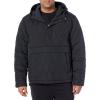 imageAmazon Essentials Mens Anorak Hooded QuarterZip Puffer CoatBlack