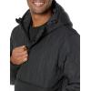 imageAmazon Essentials Mens Anorak Hooded QuarterZip Puffer CoatBlack
