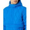 imageAmazon Essentials Mens Anorak Hooded QuarterZip Puffer CoatBright Blue