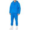 imageAmazon Essentials Mens Anorak Hooded QuarterZip Puffer CoatBright Blue