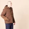 imageAmazon Essentials Mens Anorak Hooded QuarterZip Puffer CoatDeep Brown