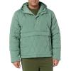 imageAmazon Essentials Mens Anorak Hooded QuarterZip Puffer CoatSage Green