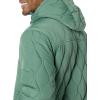 imageAmazon Essentials Mens Anorak Hooded QuarterZip Puffer CoatSage Green
