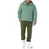 imageAmazon Essentials Mens Anorak Hooded QuarterZip Puffer CoatSage Green