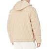 imageAmazon Essentials Mens Anorak Hooded QuarterZip Puffer CoatTan