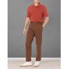 imageAmazon Essentials Mens ClassicFit WrinkleResistant FlatFront Chino Pant Available in Big ampamp TallBrown
