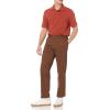 imageAmazon Essentials Mens ClassicFit WrinkleResistant FlatFront Chino Pant Available in Big ampamp TallBrown