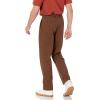 imageAmazon Essentials Mens ClassicFit WrinkleResistant FlatFront Chino Pant Available in Big ampamp TallBrown