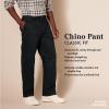 imageAmazon Essentials Mens ClassicFit WrinkleResistant FlatFront Chino Pant Available in Big ampamp TallKhaki Brown