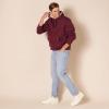imageAmazon Essentials Mens Hoodies SherpaLined PulloverBurgundy