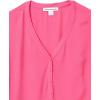imageAmazon Essentials Womens 34 Sleeve Button Popover ShirtHot Pink