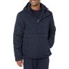 imageAmazon Essentials Mens Anorak Hooded QuarterZip Puffer CoatNavy