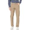 imageAmazon Essentials Mens RelaxedFit 5Pocket Stretch Twill PantKhaki Brown