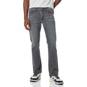 imageAmazon Essentials Mens Jeans Slim Fit Stretch BootcutWashed Grey