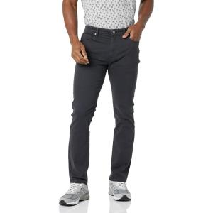 imageAmazon Essentials Mens SlimFit Pants 5Pocket Stretch Twill DesignCharcoal