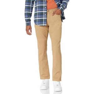 imageAmazon Essentials Mens SlimFit Pants 5Pocket Stretch Twill DesignDark Khaki Brown