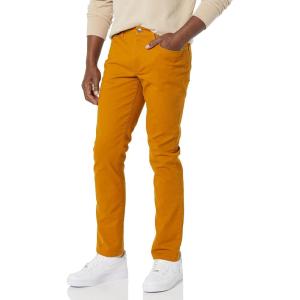 imageAmazon Essentials Mens SlimFit Pants 5Pocket Stretch Twill DesignGold