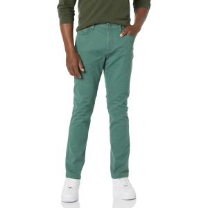imageAmazon Essentials Mens SlimFit Pants 5Pocket Stretch Twill DesignGreen