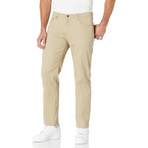 imageAmazon Essentials Mens StraightFit 5Pocket Stretch Twill PantKhaki Brown