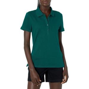 imageAmazon Essentials Womens ShortSleeve Polo Shirt Available in Plus SizeJade Green