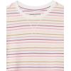 imageAmazon Essentials Girls and Toddlers LongSleeve Knit Thermal TShirt Pack of 3Burgundy MushroomPinkWhite Stripe