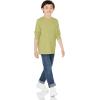 imageAmazon Essentials Unisex Kids and Toddlers LongSleeve Rib Cuff TShirt Pack of 2Light OliveOffwhite Great Outdoors