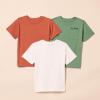 imageAmazon Essentials Unisex Kids and Toddlers Modern ShortSleeve TShirt Pack of 3IvorySage GreenTerracotta