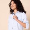 imageAmazon Essentials Womens ClassicFit LongSleeve ButtonDown Poplin ShirtFrench Blue White Stripe