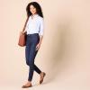 imageAmazon Essentials Womens ClassicFit LongSleeve ButtonDown Poplin ShirtFrench Blue White Stripe