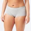 imageAmazon Essentials Womens Cotton Boyshort Underwear Available in Plus Size Pack of 5BlackGrey HeatherWhite