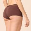 imageAmazon Essentials Womens Cotton Boyshort Underwear Available in Plus Size Pack of 5BlushBrownBurgundyPink