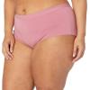 imageAmazon Essentials Womens Cotton Boyshort Underwear Available in Plus Size Pack of 5BlushBrownBurgundyPink
