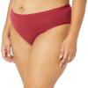 imageAmazon Essentials Womens Cotton Hipster Underwear Available in Plus Size Pack of 6BlushBrownBurgundyPink
