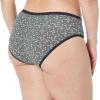 imageAmazon Essentials Womens Cotton Hipster Underwear Available in Plus Size Pack of 6MulticolorDitsy FloralDots