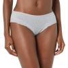 imageAmazon Essentials Womens Cotton and Lace Hipster Underwear Pack of 4BlackLight Grey MarlWhite