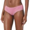 imageAmazon Essentials Womens Cotton and Lace Hipster Underwear Pack of 4Bright WhiteMauvePale Pink