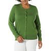 imageAmazon Essentials Womens Lightweight Crewneck Cardigan Sweater Available in Plus SizeSage Green