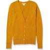 imageAmazon Essentials Womens Lightweight VNeck Cardigan Sweater Available in Plus SizeMustard Yellow
