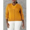 imageAmazon Essentials Womens Lightweight VNeck Cardigan Sweater Available in Plus SizeMustard Yellow