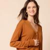imageAmazon Essentials Womens Lightweight VNeck Cardigan Sweater Available in Plus SizeMustard Yellow