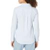imageAmazon Essentials Womens Long Sleeve Button Down Stretch Oxford Shirt Available in Plus SizeBlue White Vertical Stripe
